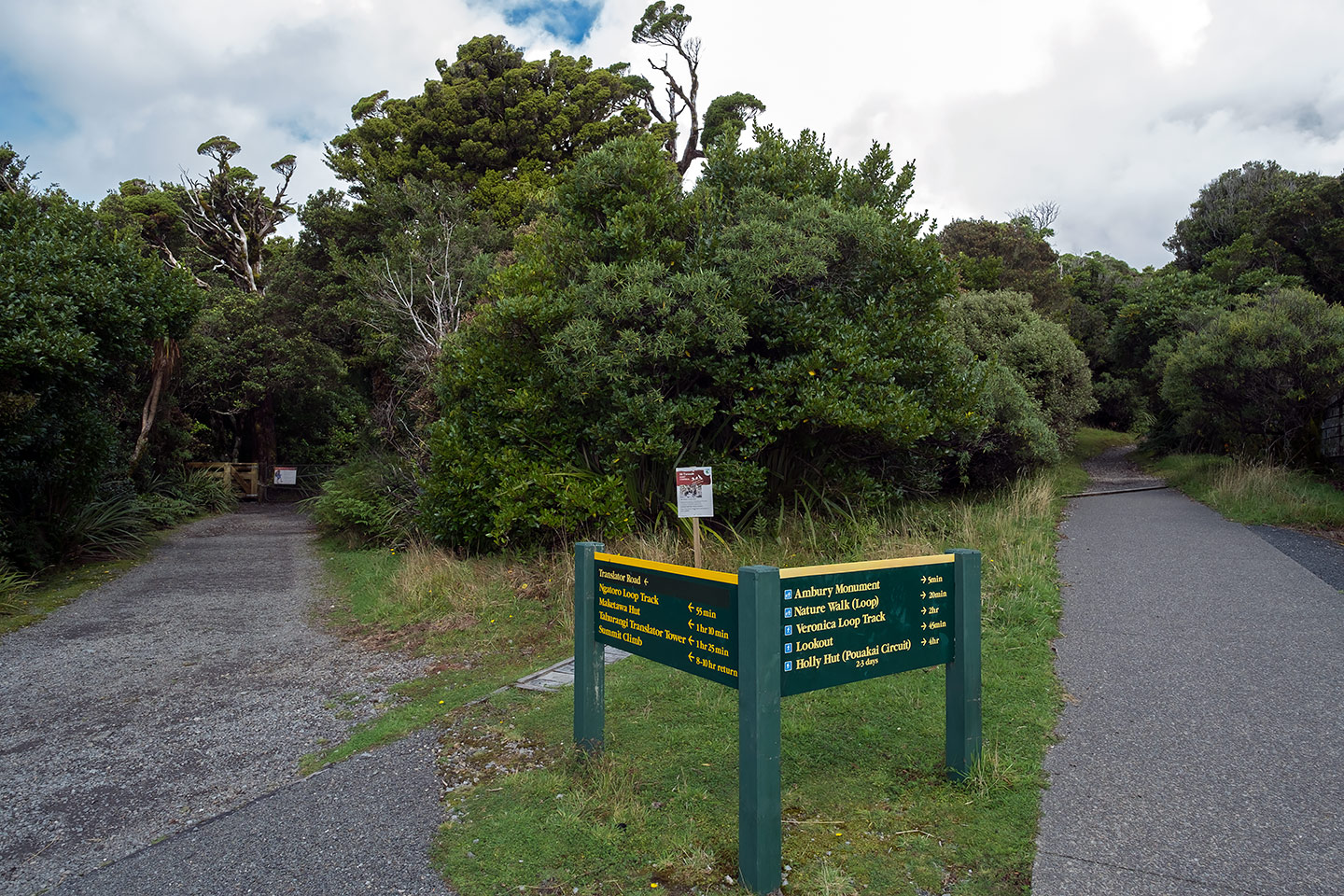 Ambury Monument, Egmont National Park, New Zealand