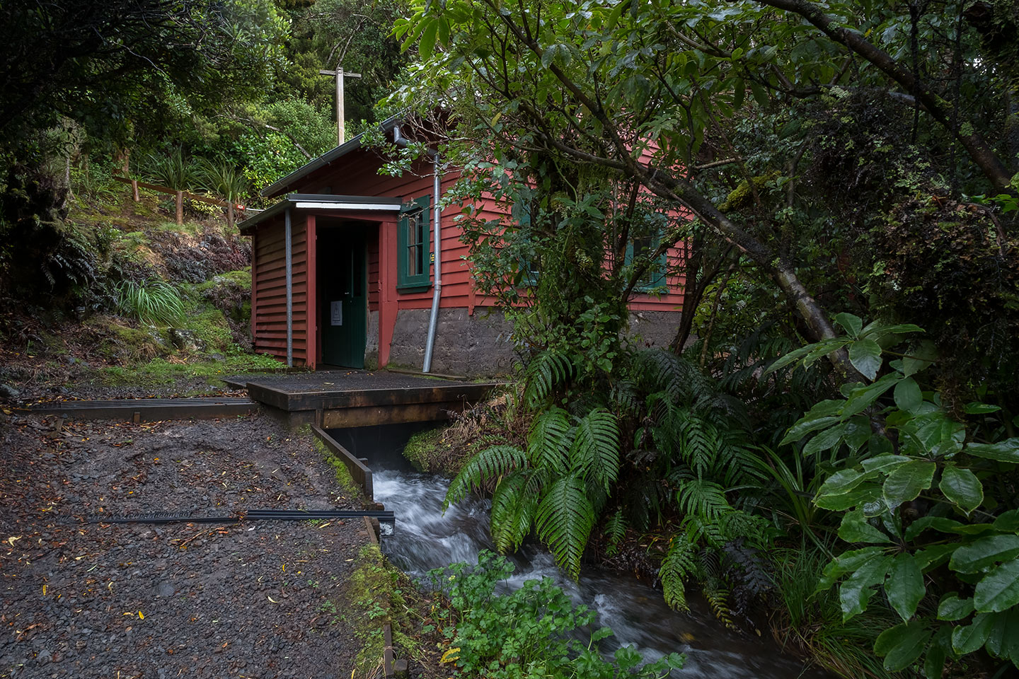 Dawson Falls PowerStation, Egmont National Park, New Zealand