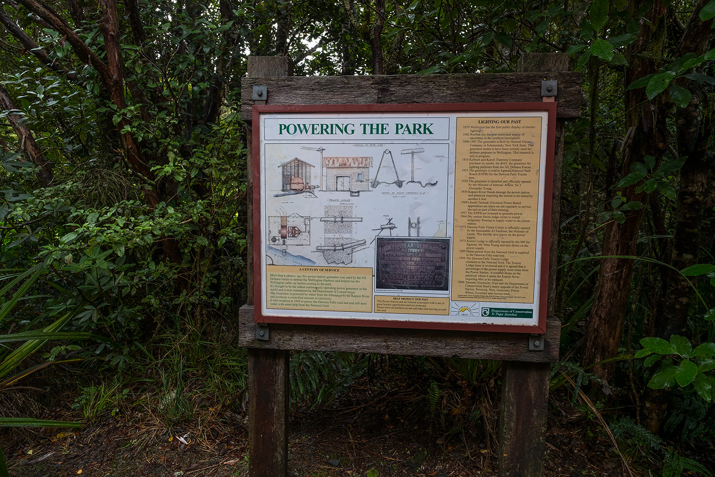Dawson Falls PowerStation, Egmont National Park, New Zealand