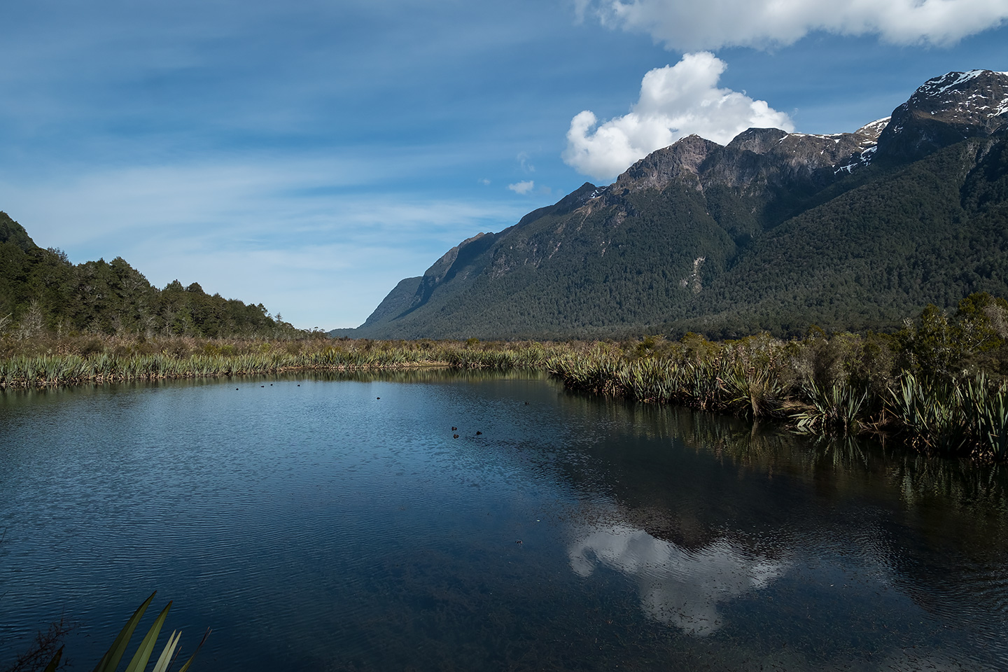Mirror Lakes, Fiordland National Park, New Zealand